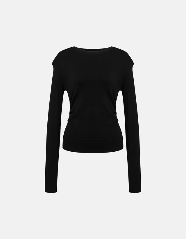 Dondup DT443 M01022D999 Maglia Donna Nero Viscosa