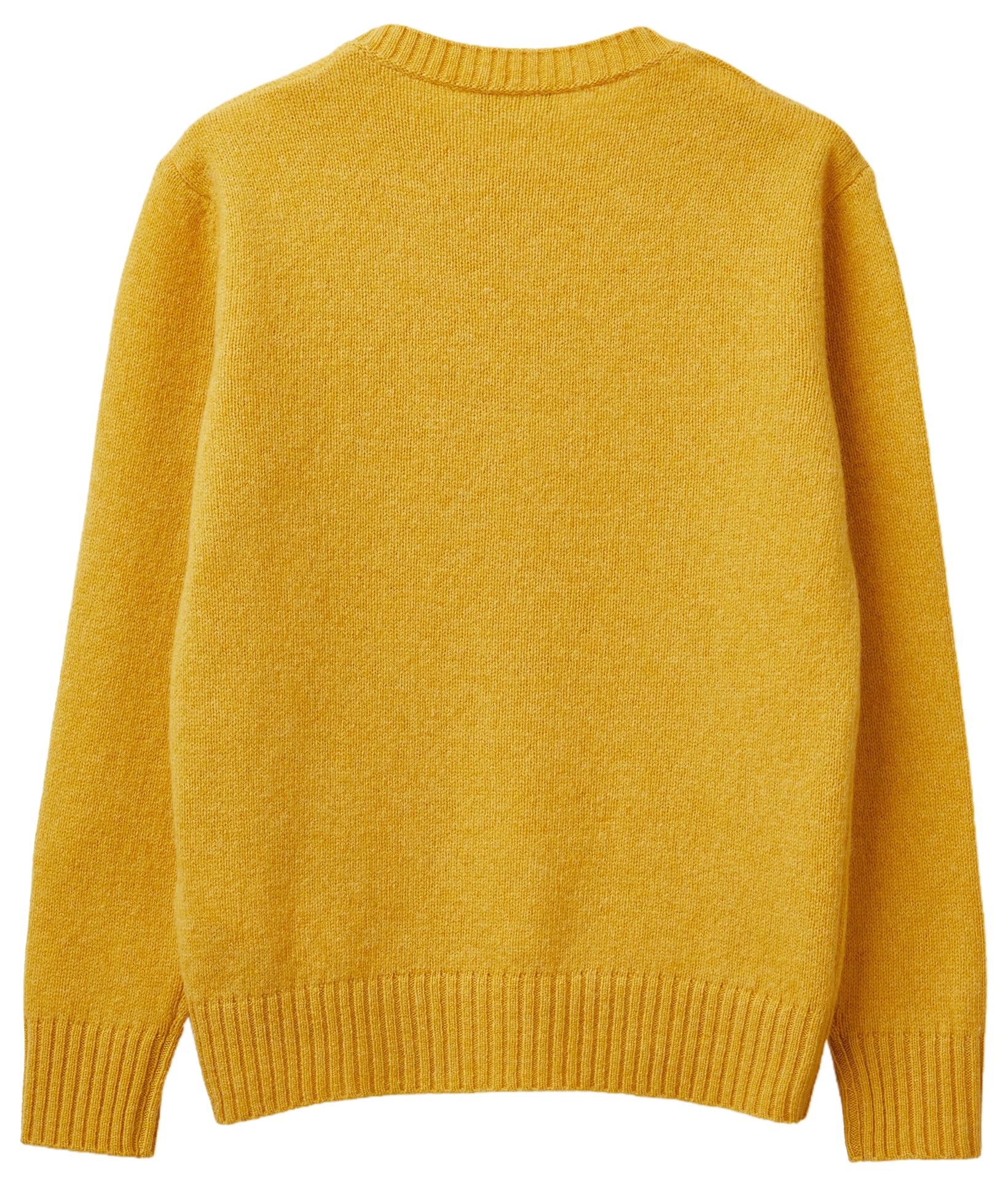 Benetton 103me1n23 Maglia Girocollo Donna Giallo M