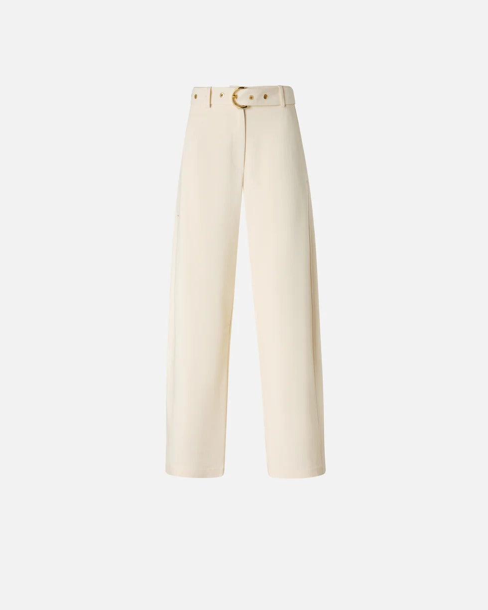 Pinko Lexy 106492 A2W6 Pantalone Bianco Gamba Dritta