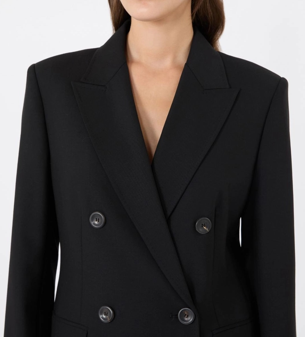 Max Mara Studio Gioiosa MSTGIOIOSA005 blazer nero lana