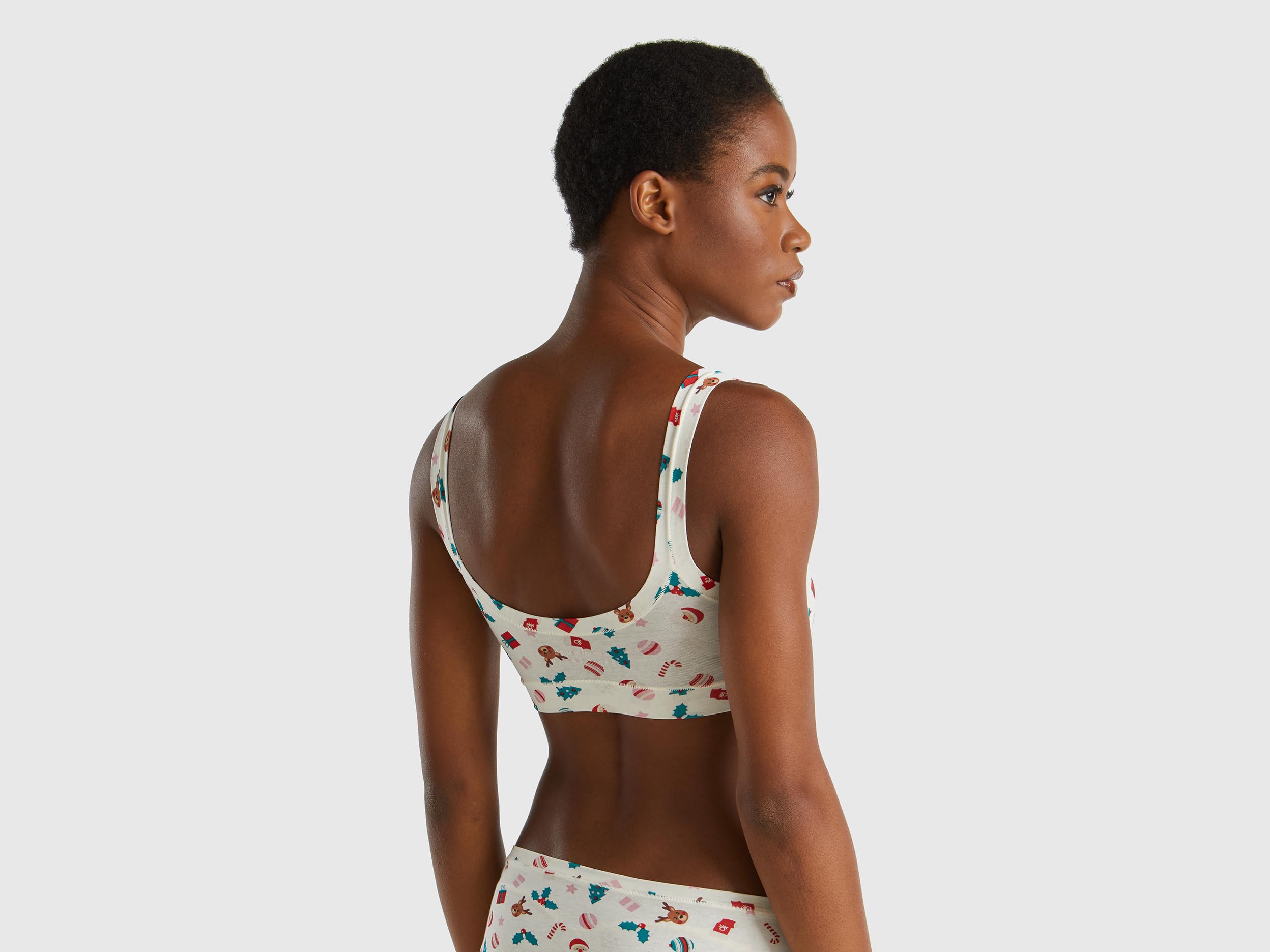 Benetton brassiere soft jersey organico stampato primo reggiseno