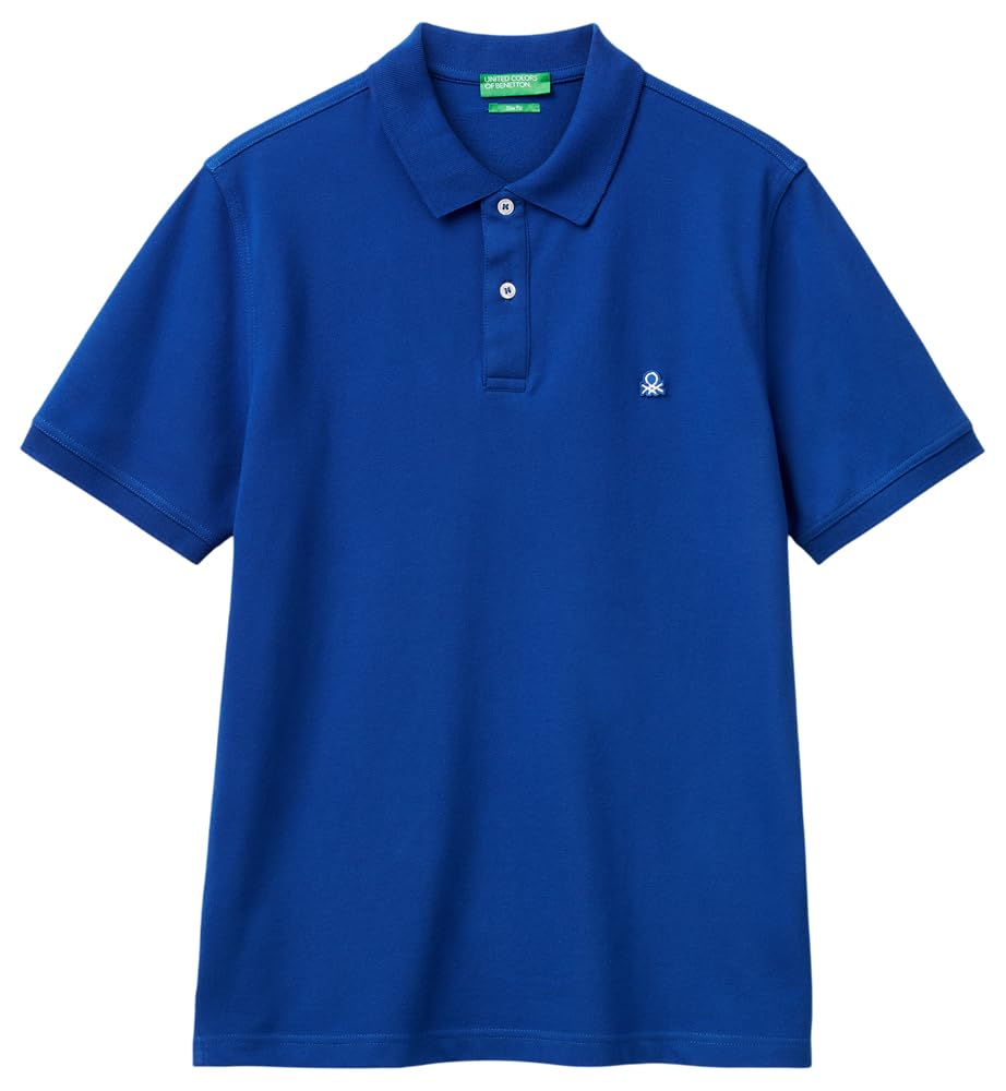 United Colors of Benetton Polo Uomo Slim Manica Corta Patch Logo