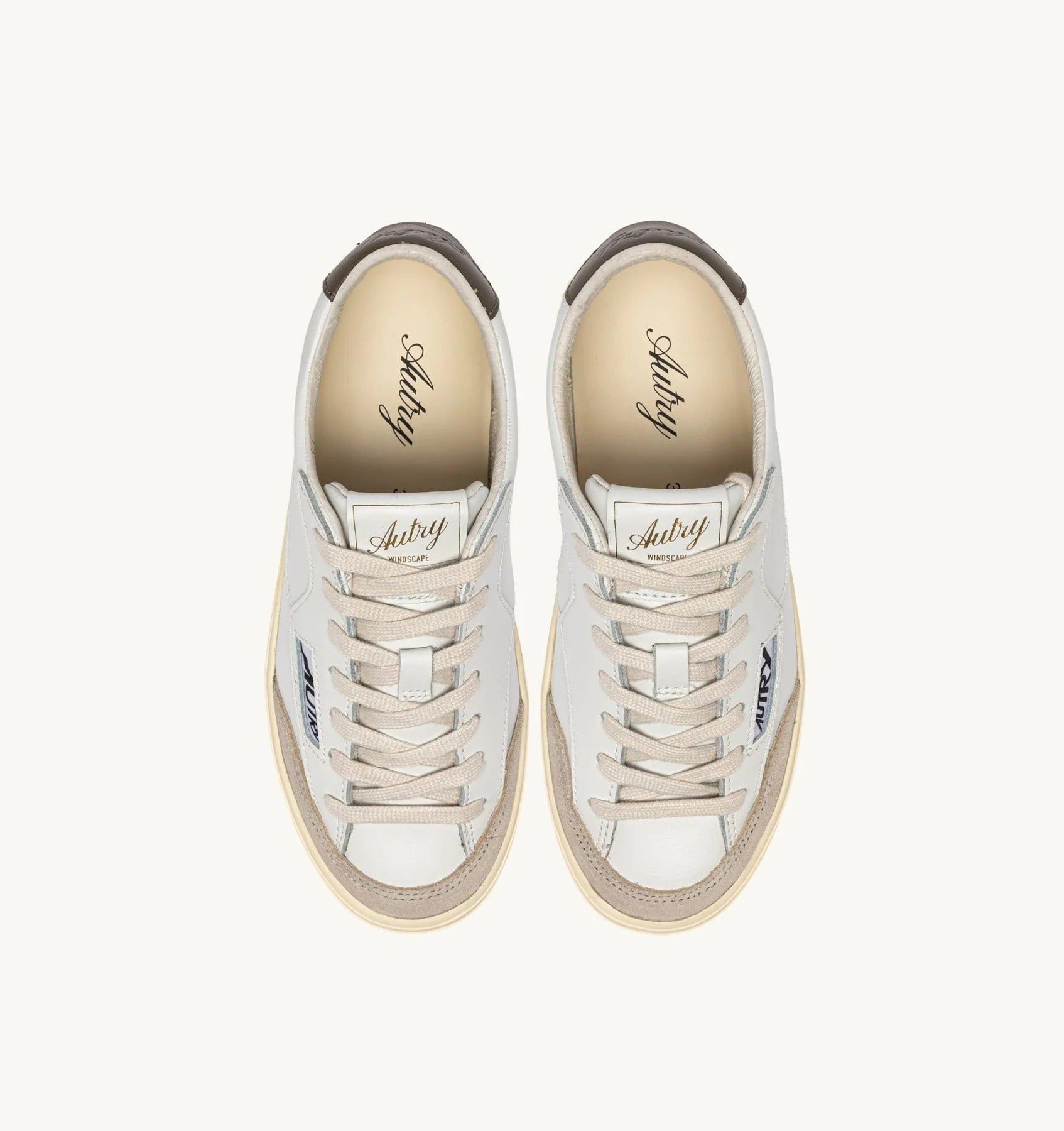 Autry Windscape Low SCLM sneakers pelle white chocolate