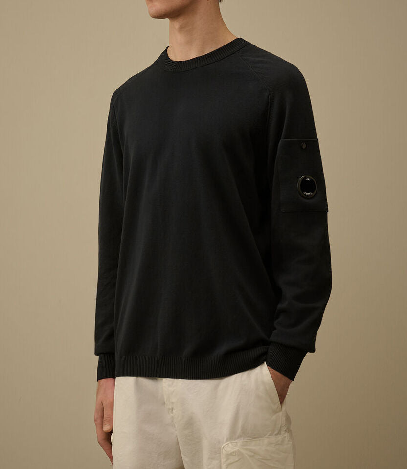 C.P. Company MKN105A maglione uomo Total Eclipse cotone