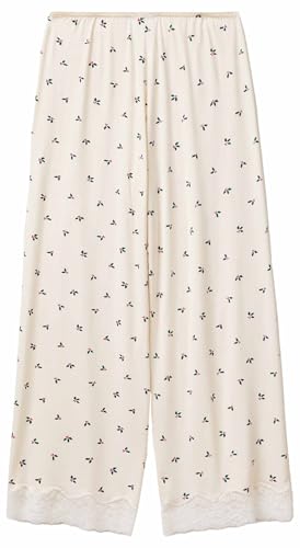 Benetton Pantaloni e Jeans Pantalone Donna Viscosa Pizzo