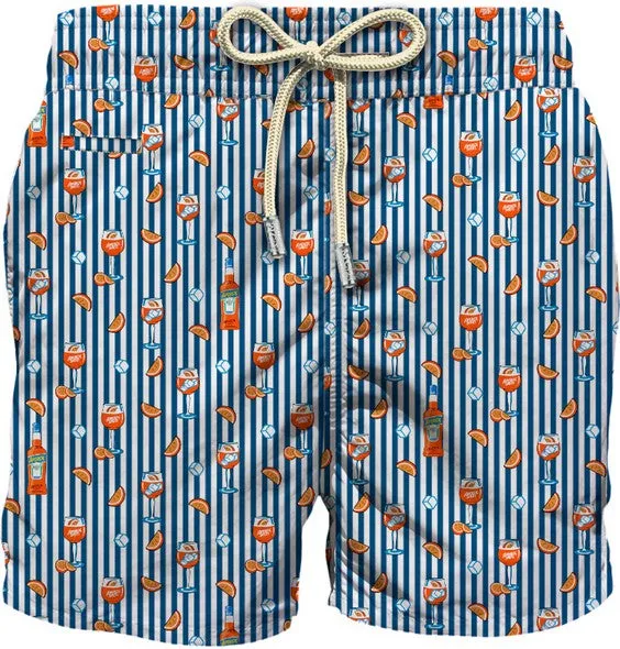 MC2 Saint Barth Lighting Costume Uomo Navy Spritz Stripes