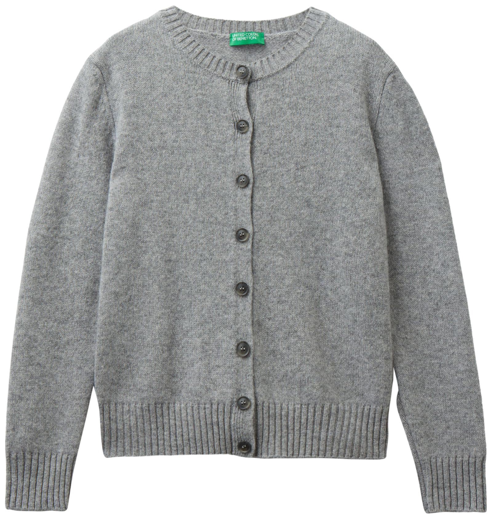 Benetton 103ME500L Cardigan Donna Grigio XXS
