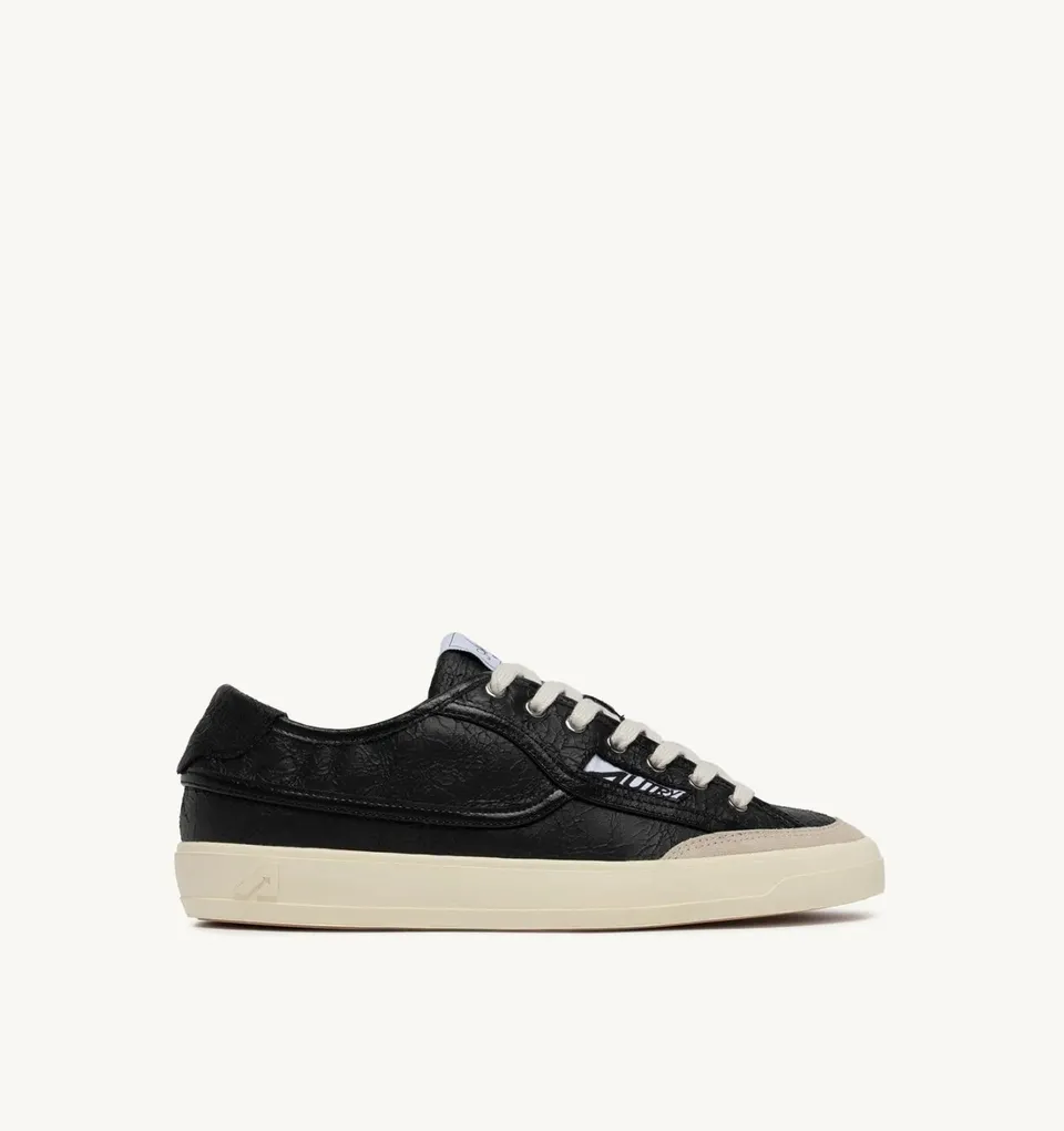 Autry Windscape Low SCLM Sneakers Pelle Nero Black Sand Uomo