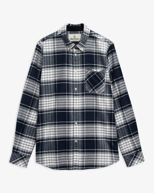 Barbour Embergate MSH5826 camicia uomo navy cotone