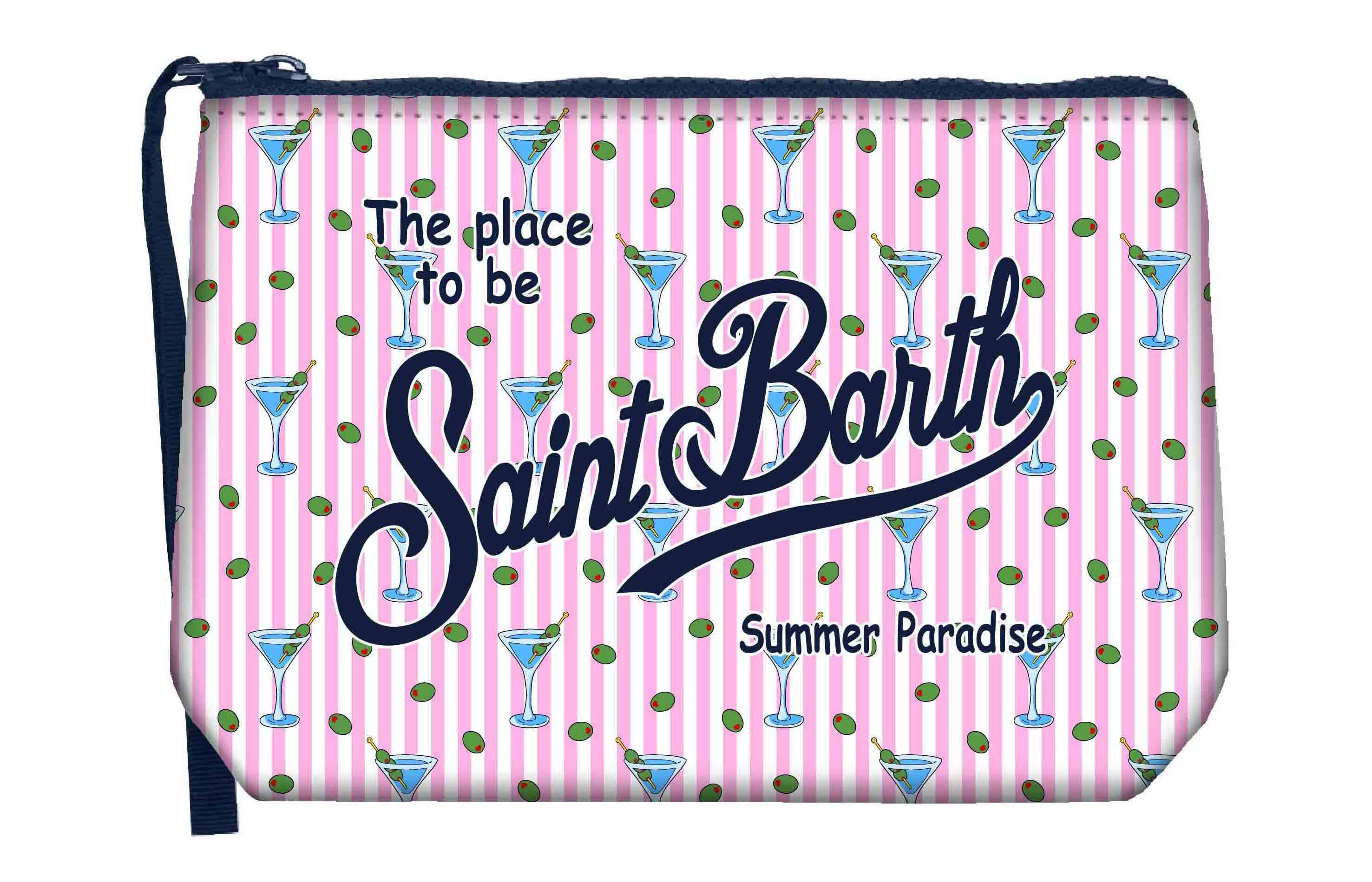 MC2 Saint Barth Aline 00842L Pochette Rosa Cocktail Stripes