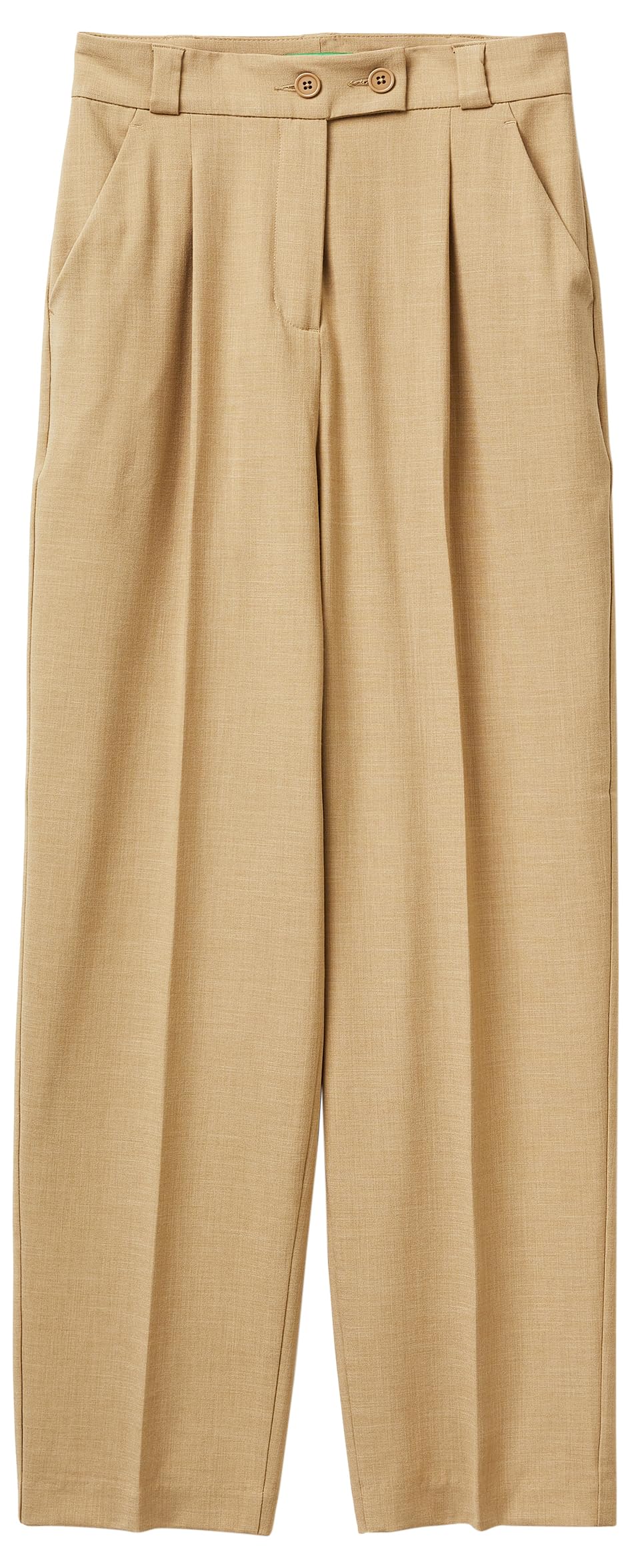 Benetton 4962df0ah Pantalone Carrot Fit Blu Donna