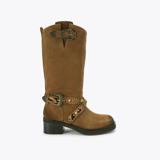 Kurt Geiger Western Mid 5852639209 stivale biker donna Brown