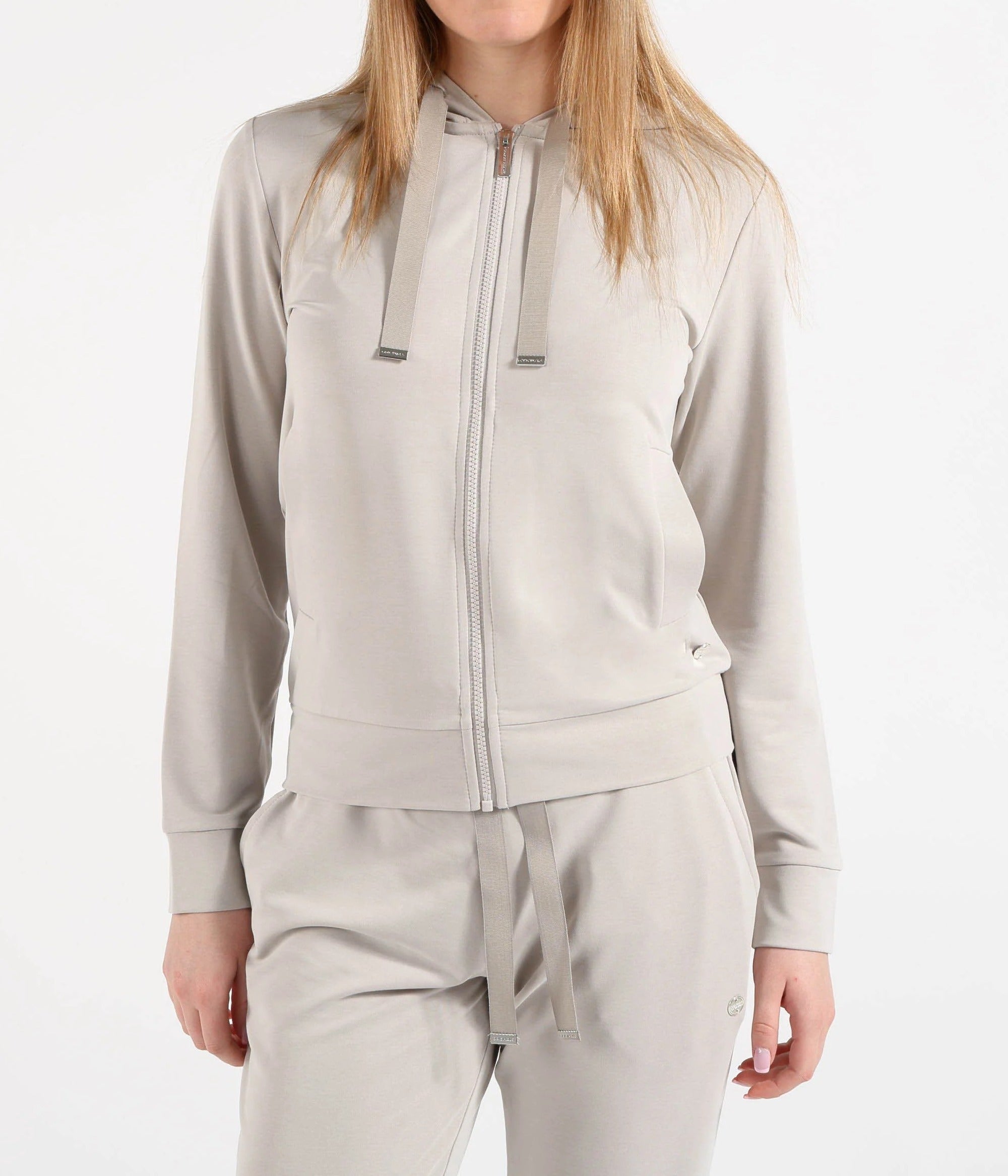 Colmar 9292 felpa donna beige canapa full zip modal