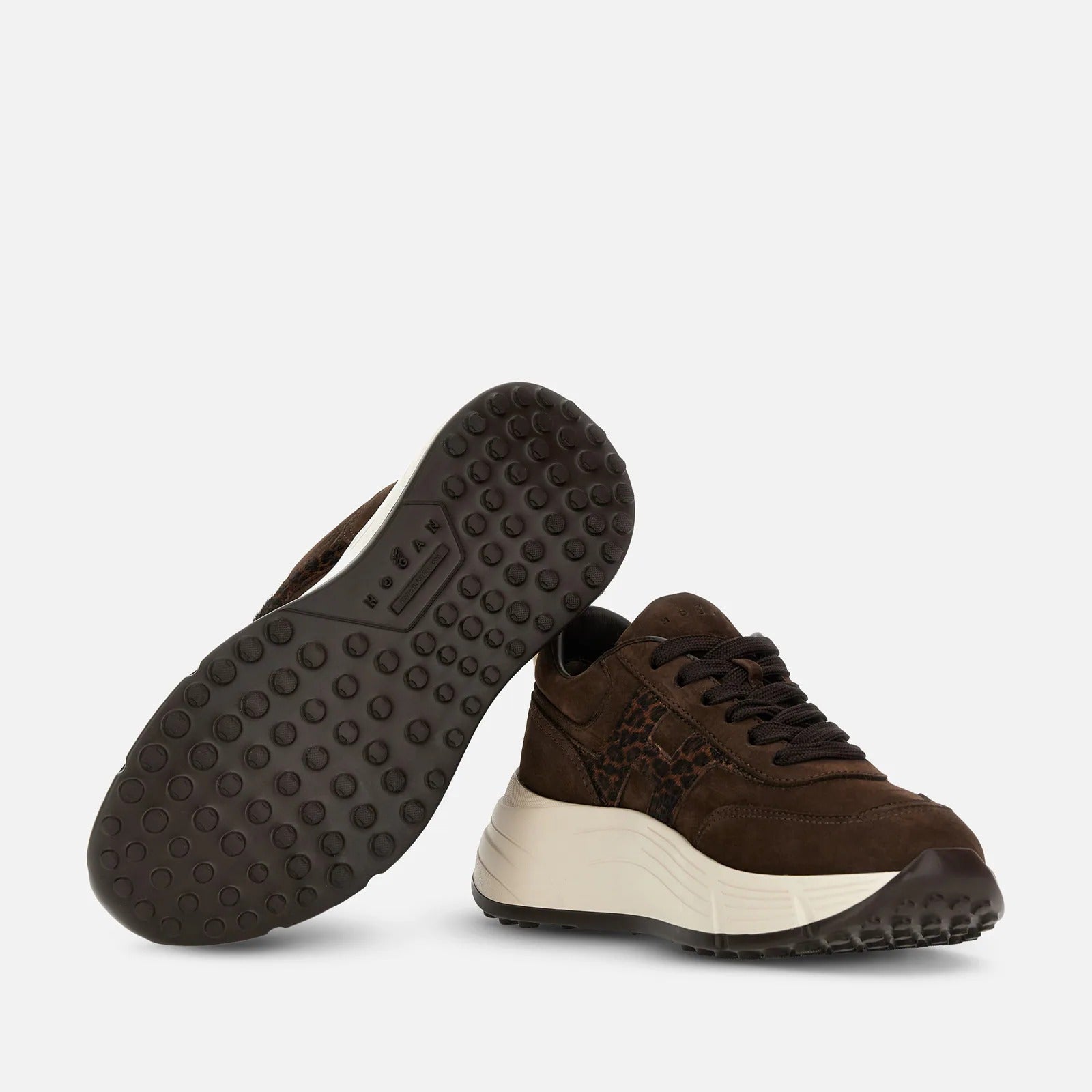 Hogan Hi-Fi H669 HXW6690FR30VH Sneakers Marrone Nabuk