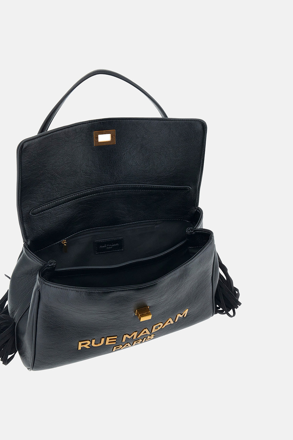 Rue Madam 1540 Les Jours XL Borsa Nera Frange