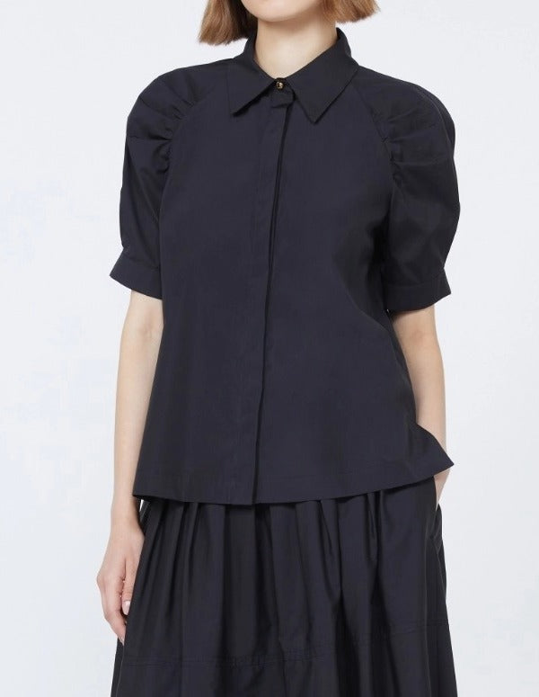 Max Mara Amore MSTAMORE004 camicia donna nera cotone