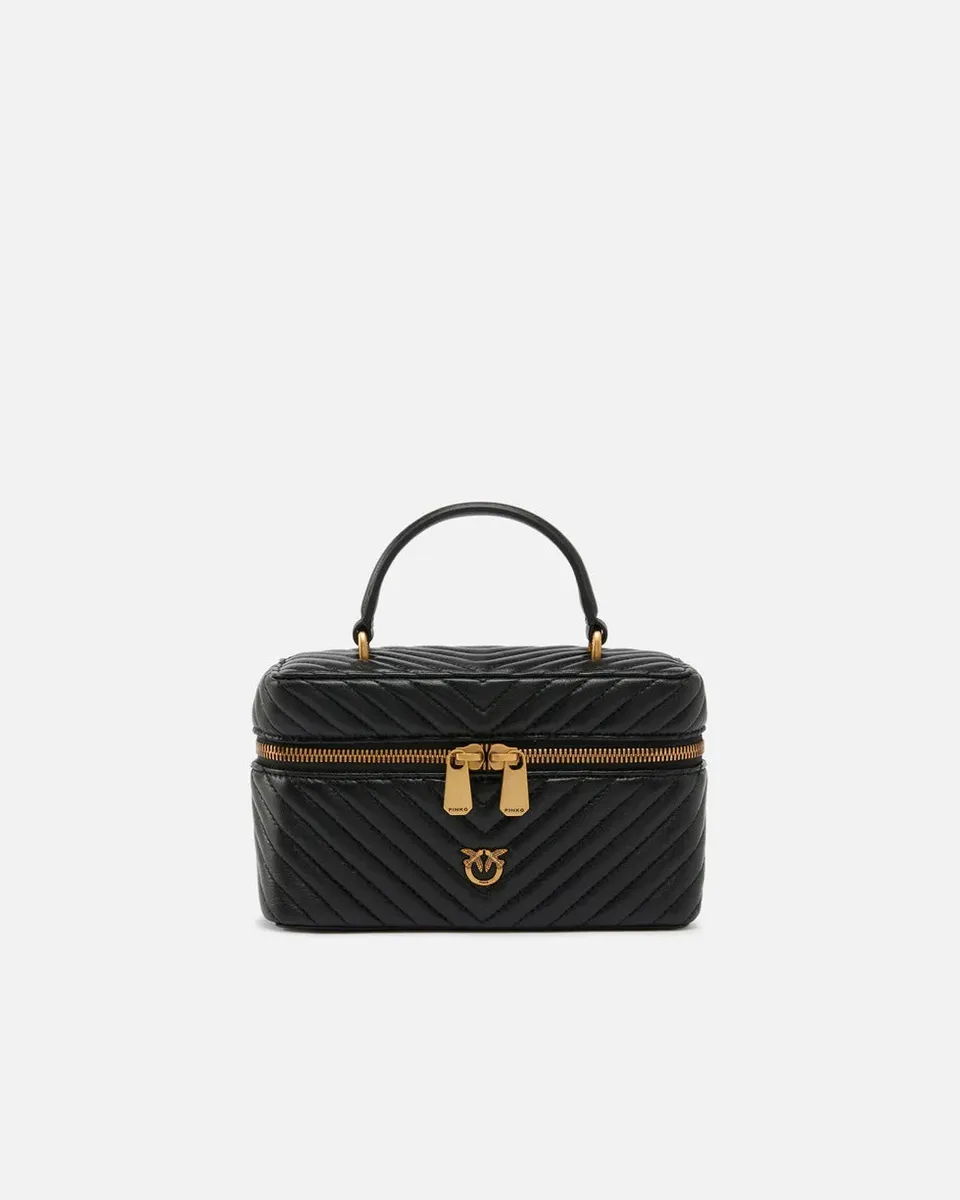 Pinko Vanity Soft Mini 106382 A0GK beauty nappa nero chevron