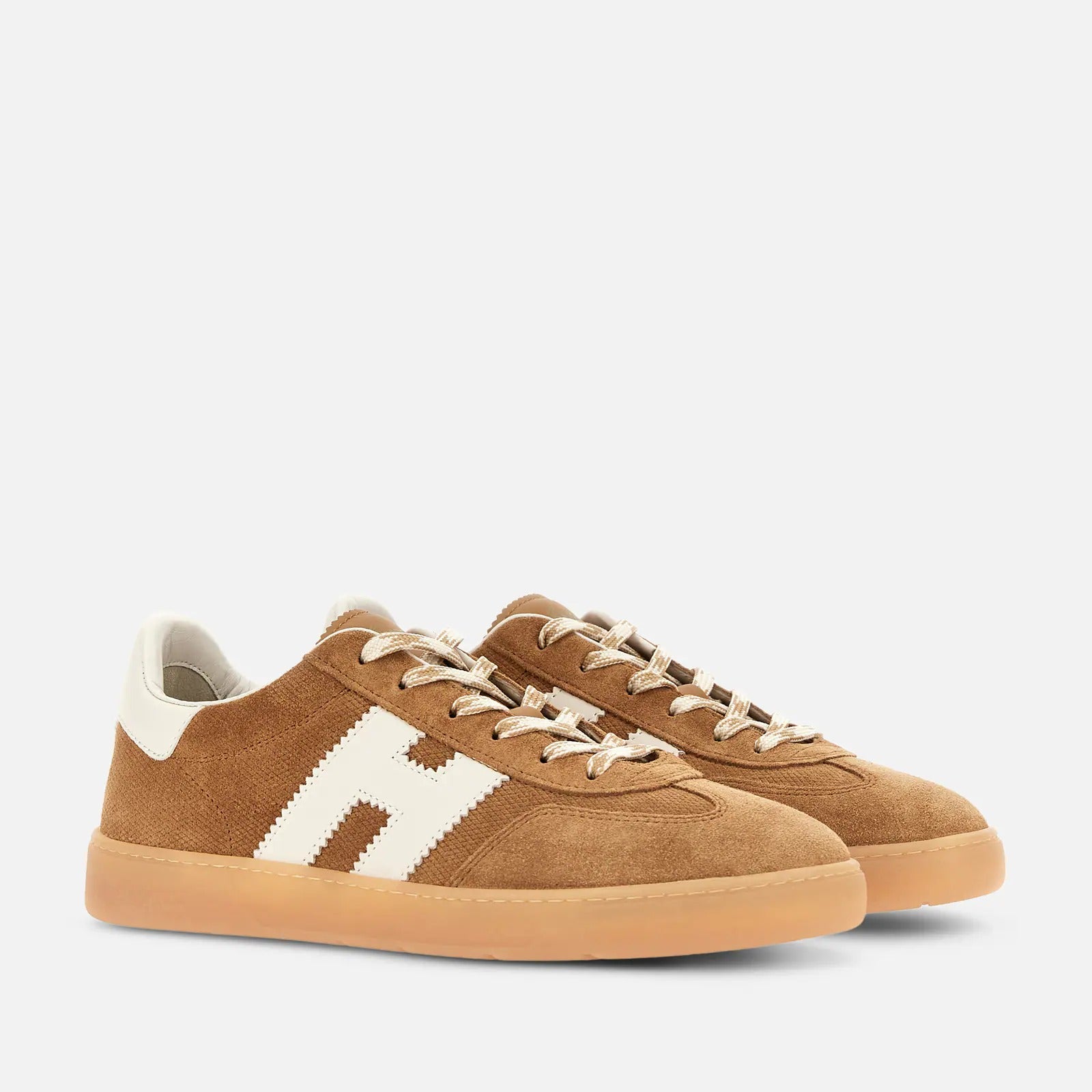 Hogan Cool HXM6470FB60UW Sneakers Uomo Cammello Scamosciate