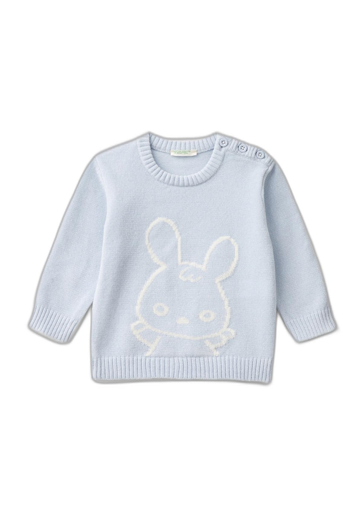 Benetton Maglia Ciniglia Coniglio Bimbo Neonato