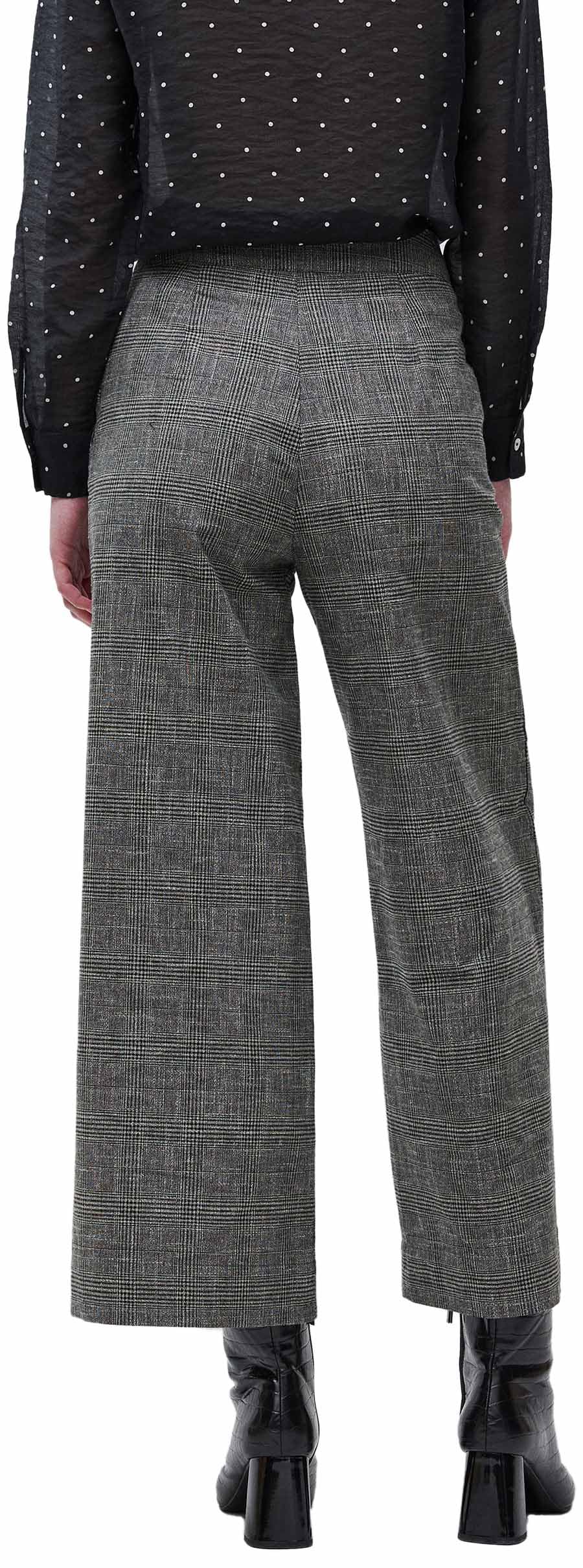 Benetton Pantaloni Palazzo Donna 38 Principe di Galles