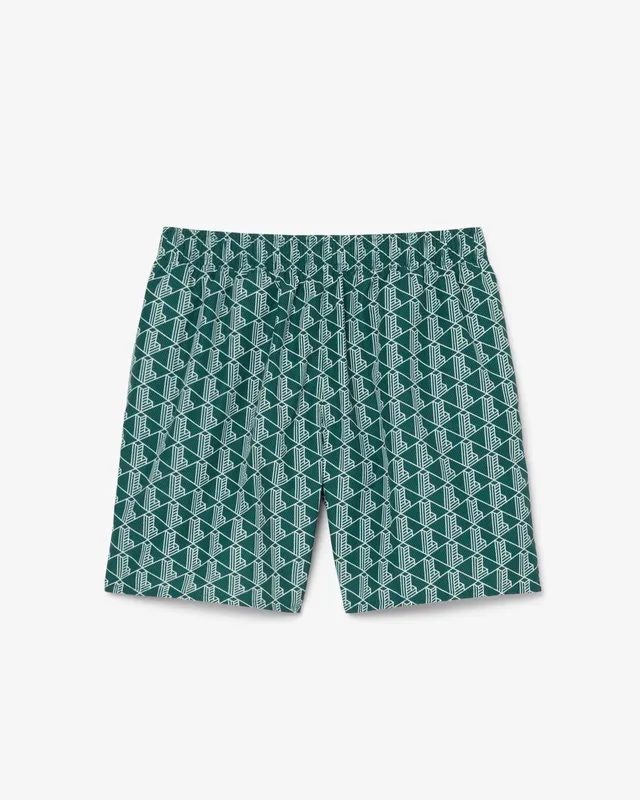 Lacoste MH9086 costume boxer uomo verde monogram