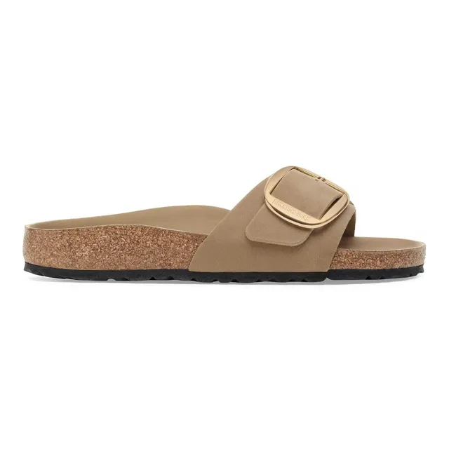Birkenstock Madrid Big Buckle 1030467 ciabatta donna tobacco brown pelle