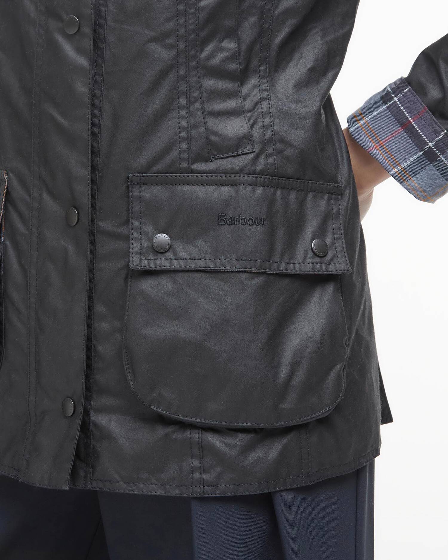 Barbour LWX0667 Giacca Donna Classic Black Cerata