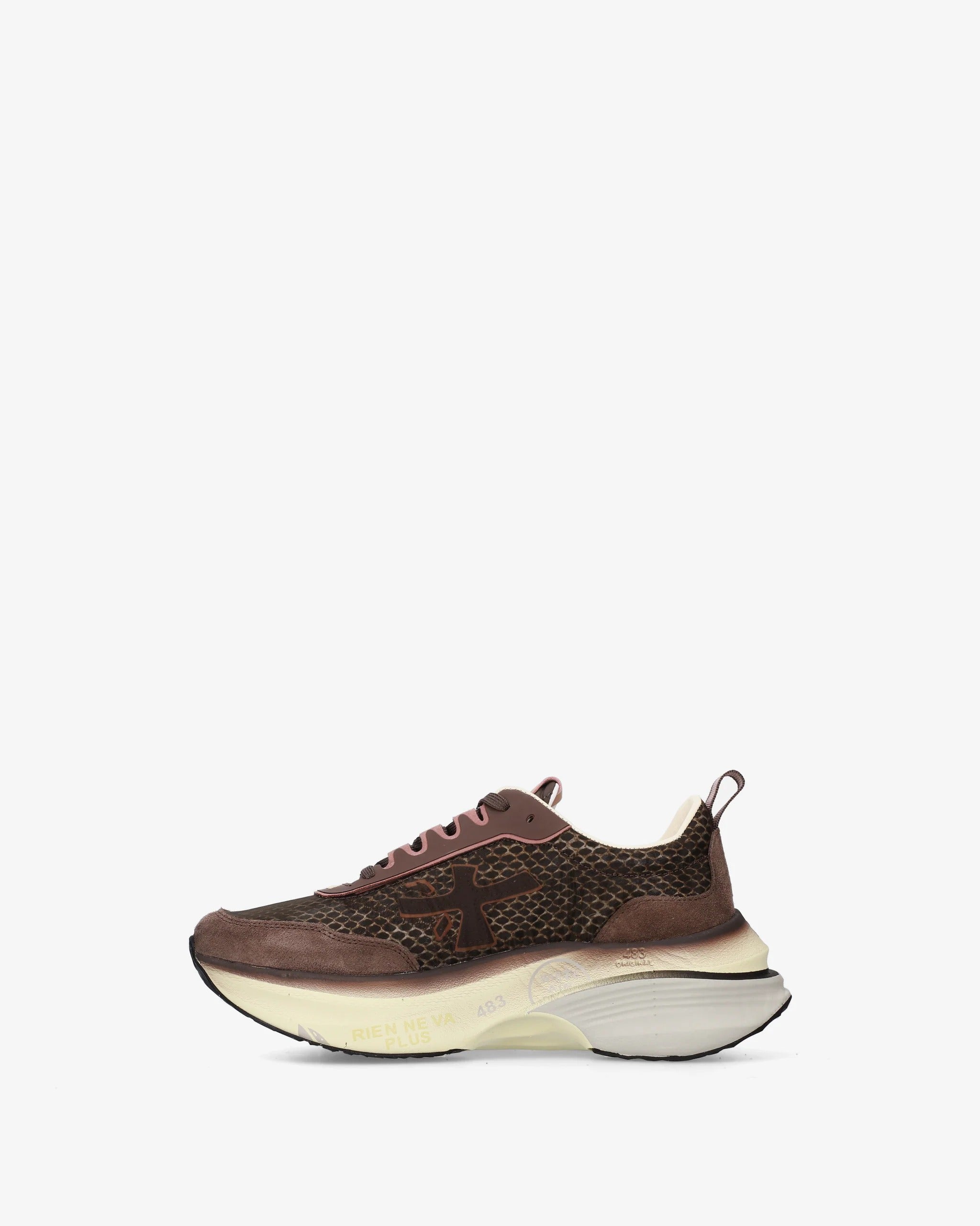 Premiata Hill 8547 sneakers donna marrone cipria