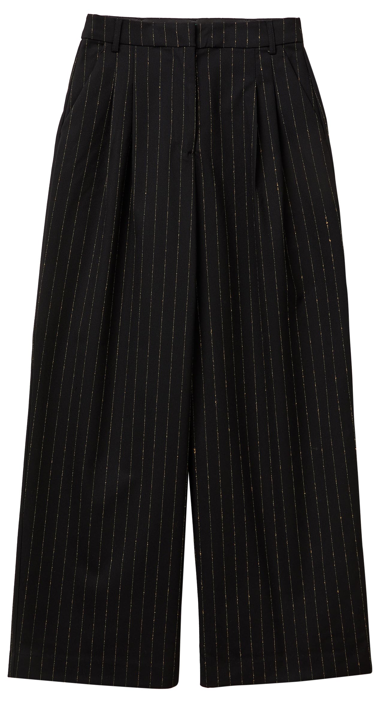 Benetton 4tuddf0af Pantaloni Donna 36 palazzo gessato