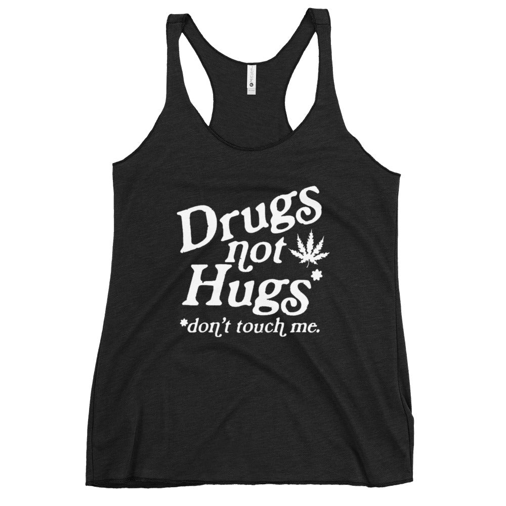 Pure Trash Drugs Not Hugs canotta donna rossa