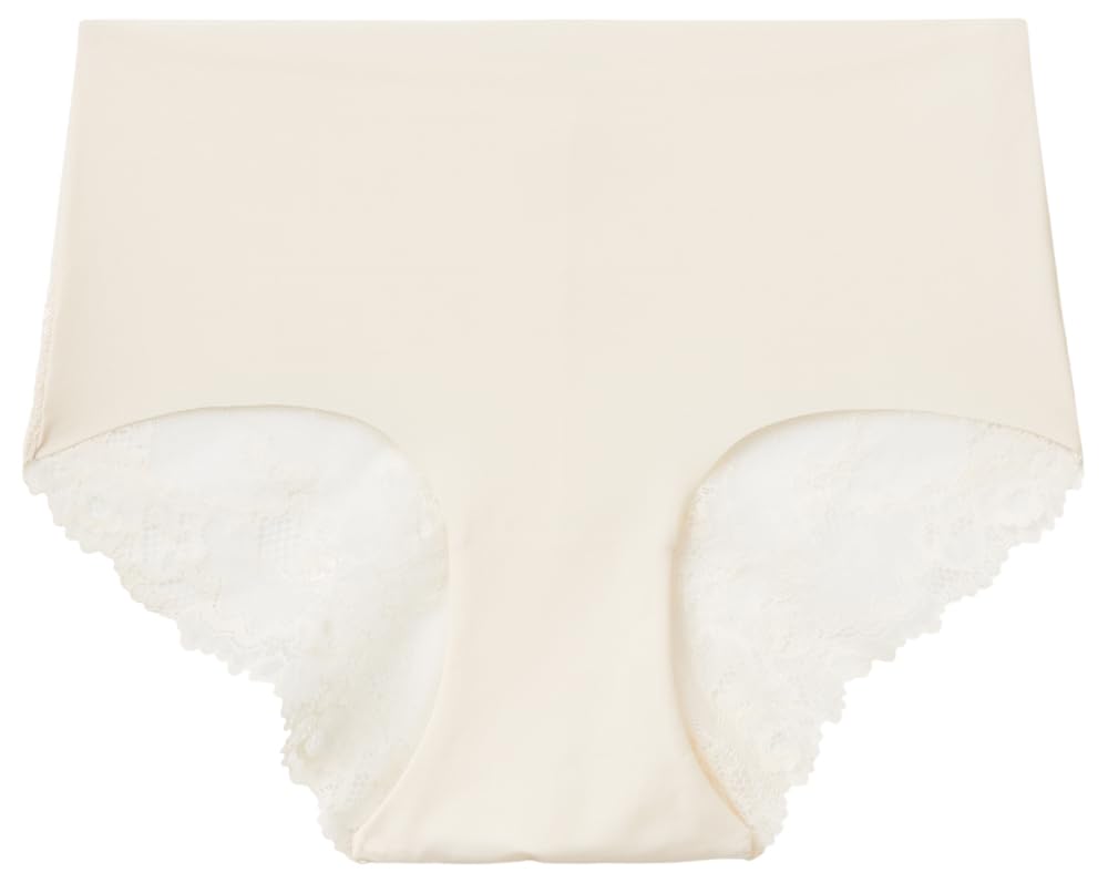 Benetton Culotte 3LEG1S02I Microfibra Beige Pizzo Donna XS