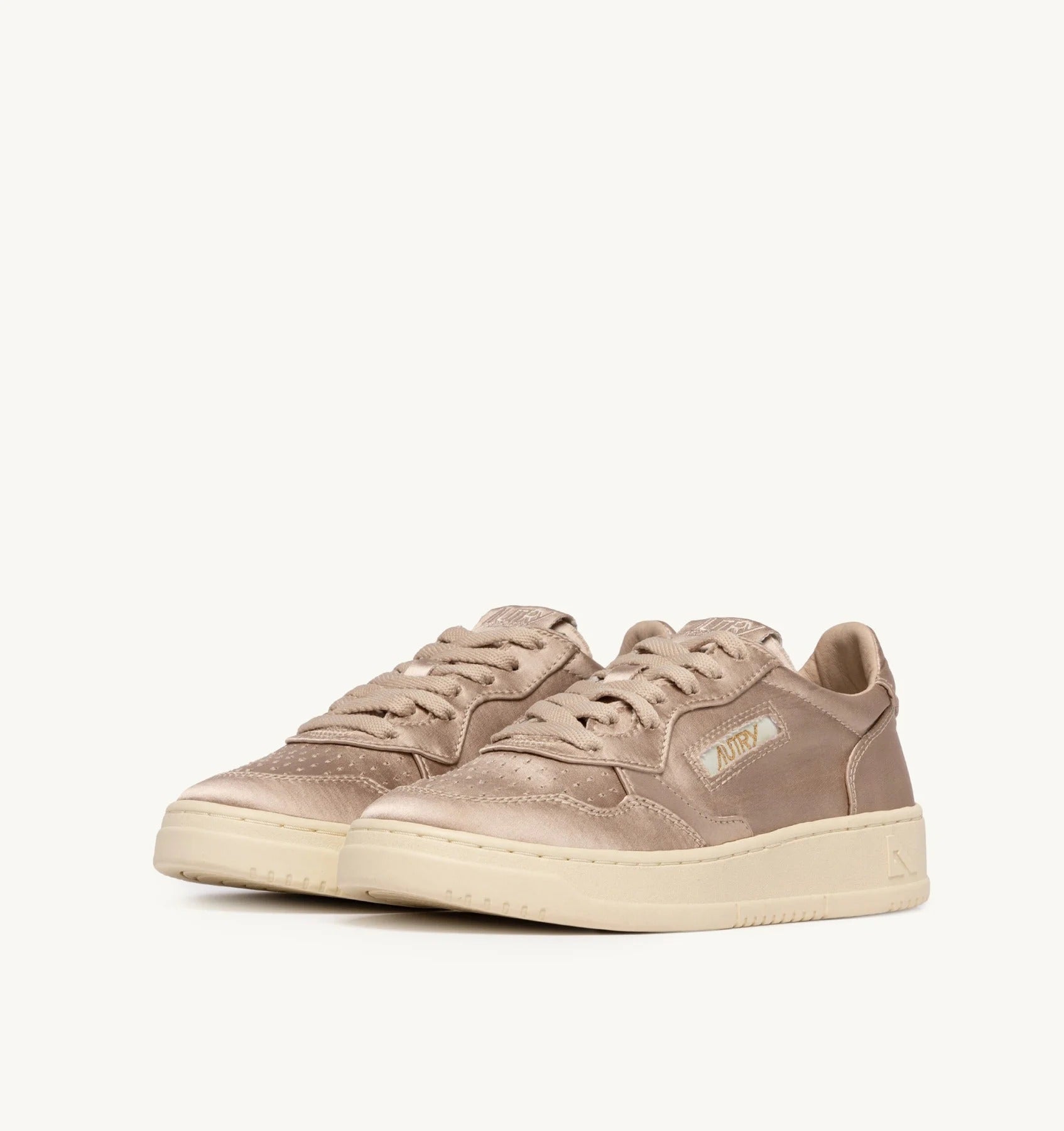 Autry Medalist Low AULW-NM02 Sneaker Rosa satin pelle