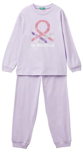 Benetton 30960p06q Pigiamino Bambino Blu Taglia 90