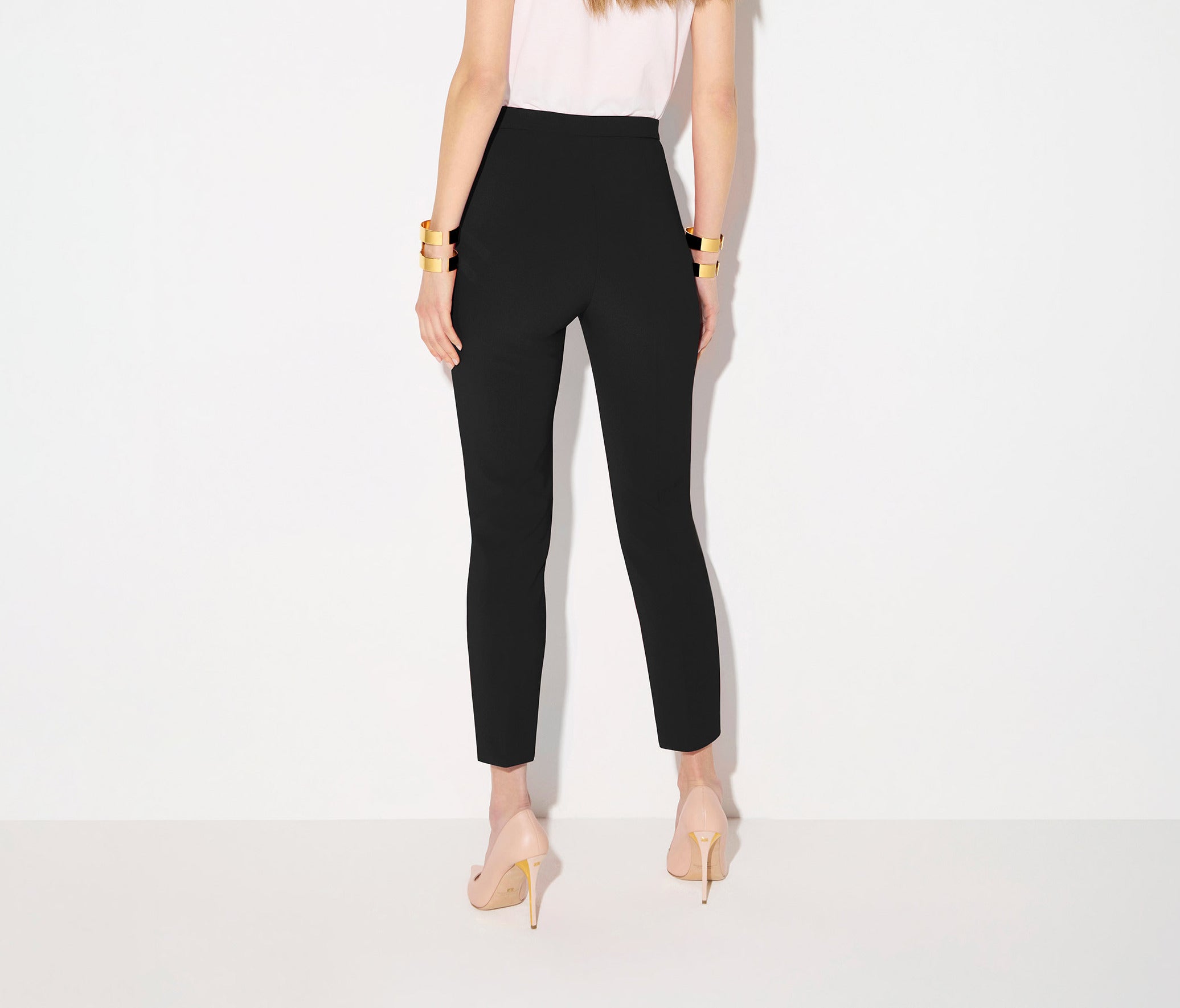 Elisabetta Franchi PA19566E2 pantalone nero crepe