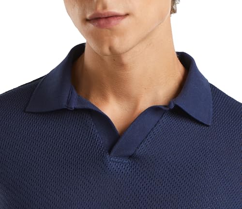 Benetton Polo 3giru301p uomo cotone relaxed taglia XS