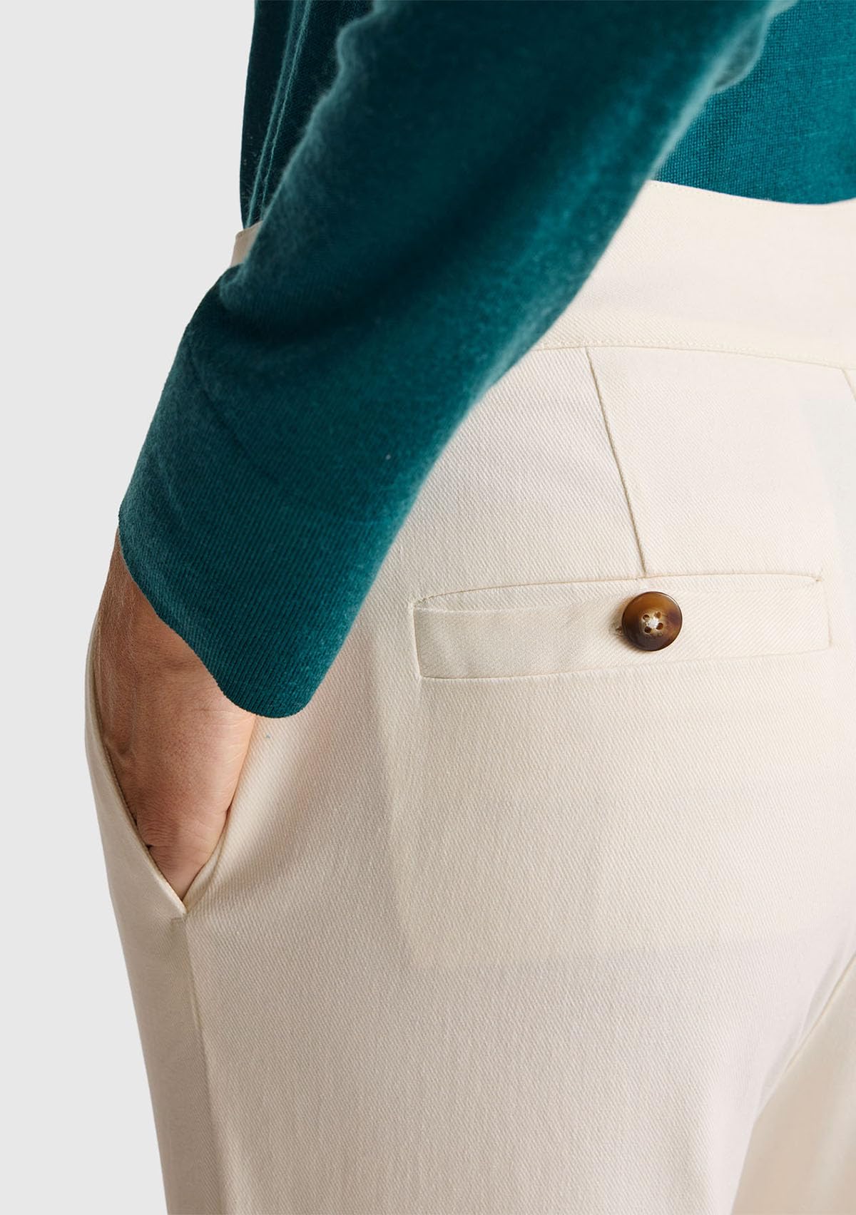 Benetton Pantaloni e Jeans pantalone dritto pinces cotone