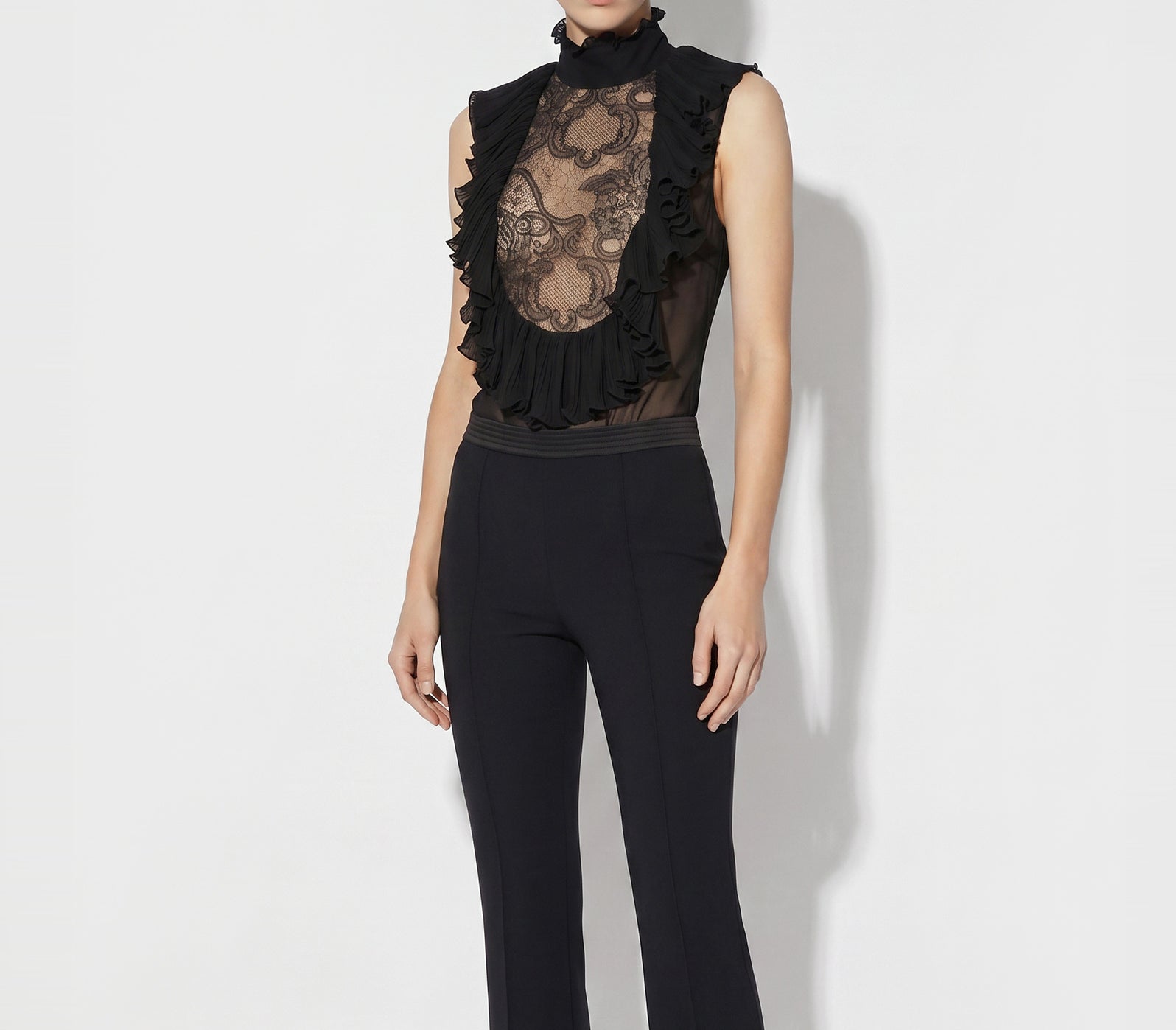 Elisabetta Franchi CB01067E2 Camicia Body Nero