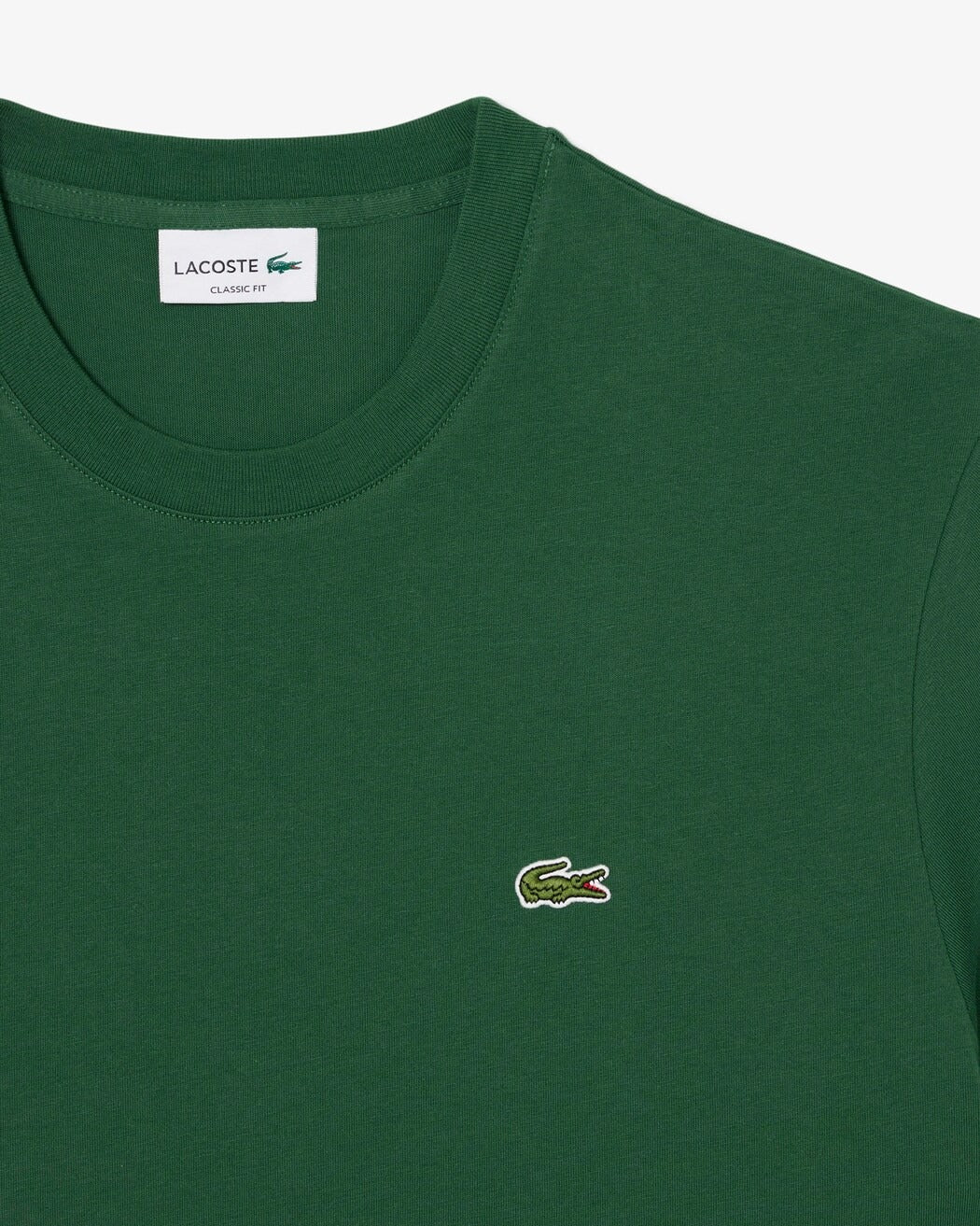 Lacoste TH7318 t-shirt uomo verde cotone