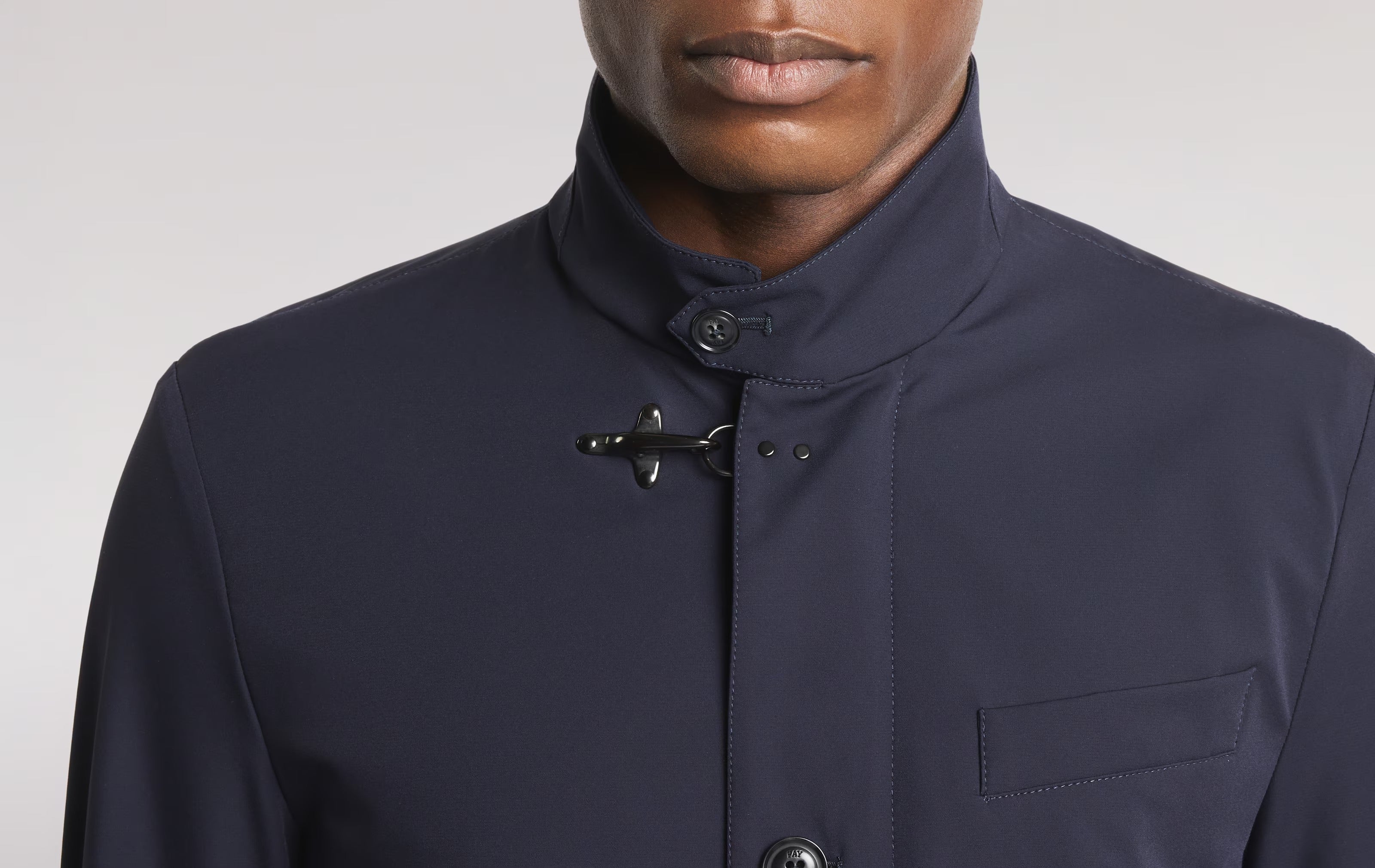 Fay Travel NAM1952029 giacca uomo blu nylon stretch