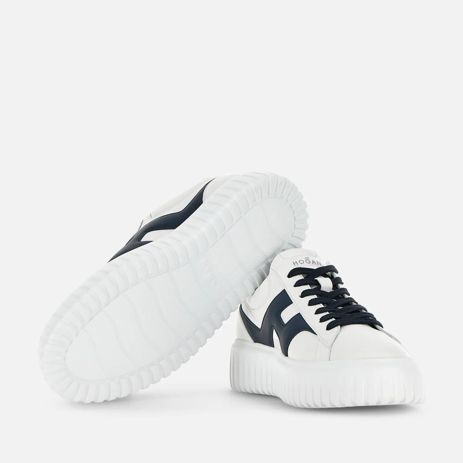 Hogan H-Stripes HXM6450 Sneakers Uomo Bianco Blu 42