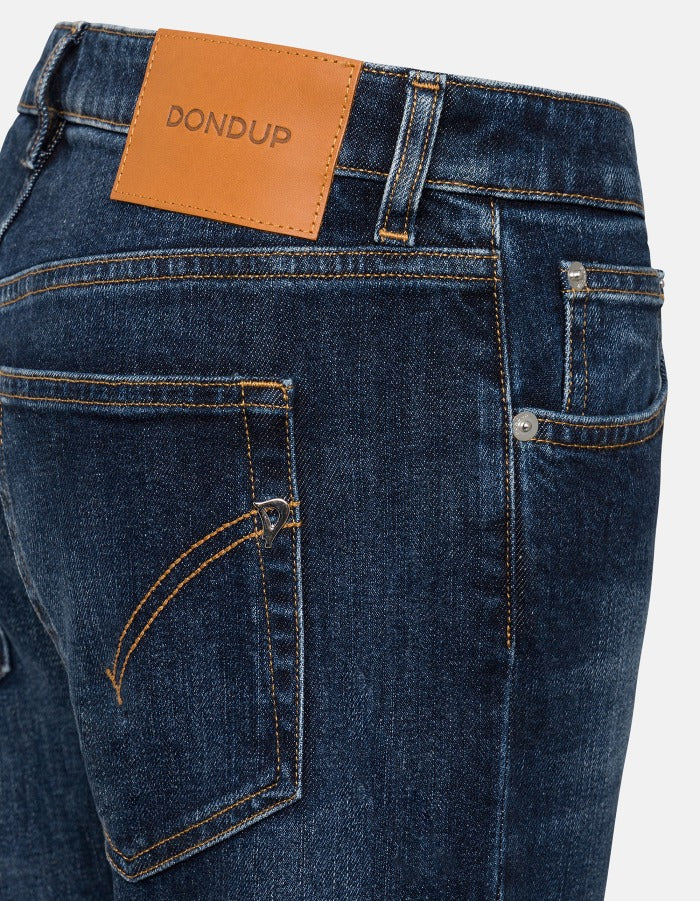 Dondup DP801 Coco Slim jeans donna denim blu taglia 28