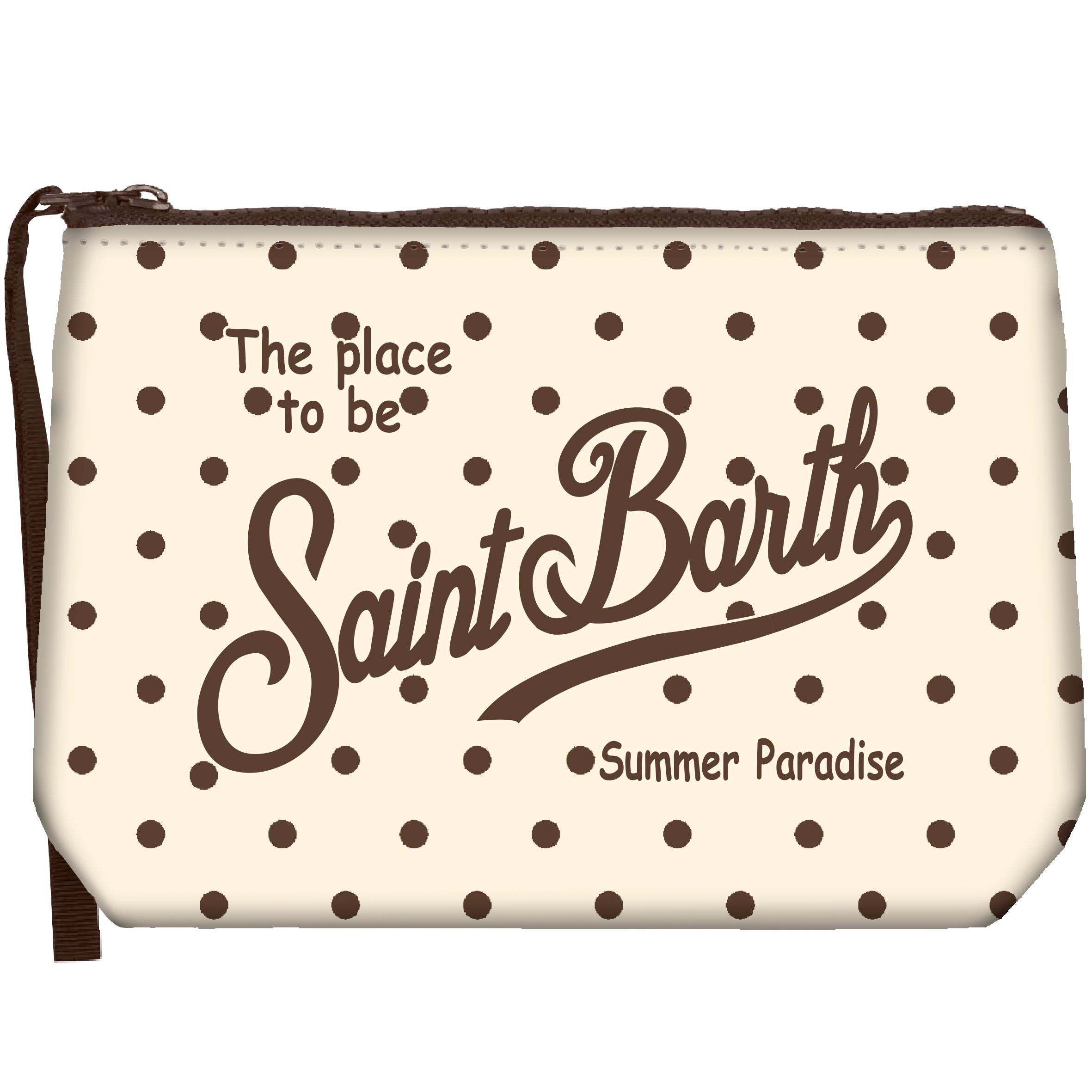 MC2 Saint Barth Aline 03287L pochette pois ecru scuba