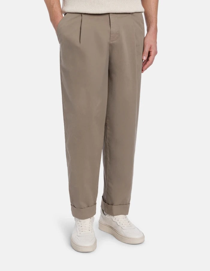 Dondup Mel Loose UP658 pantaloni uomo castoro