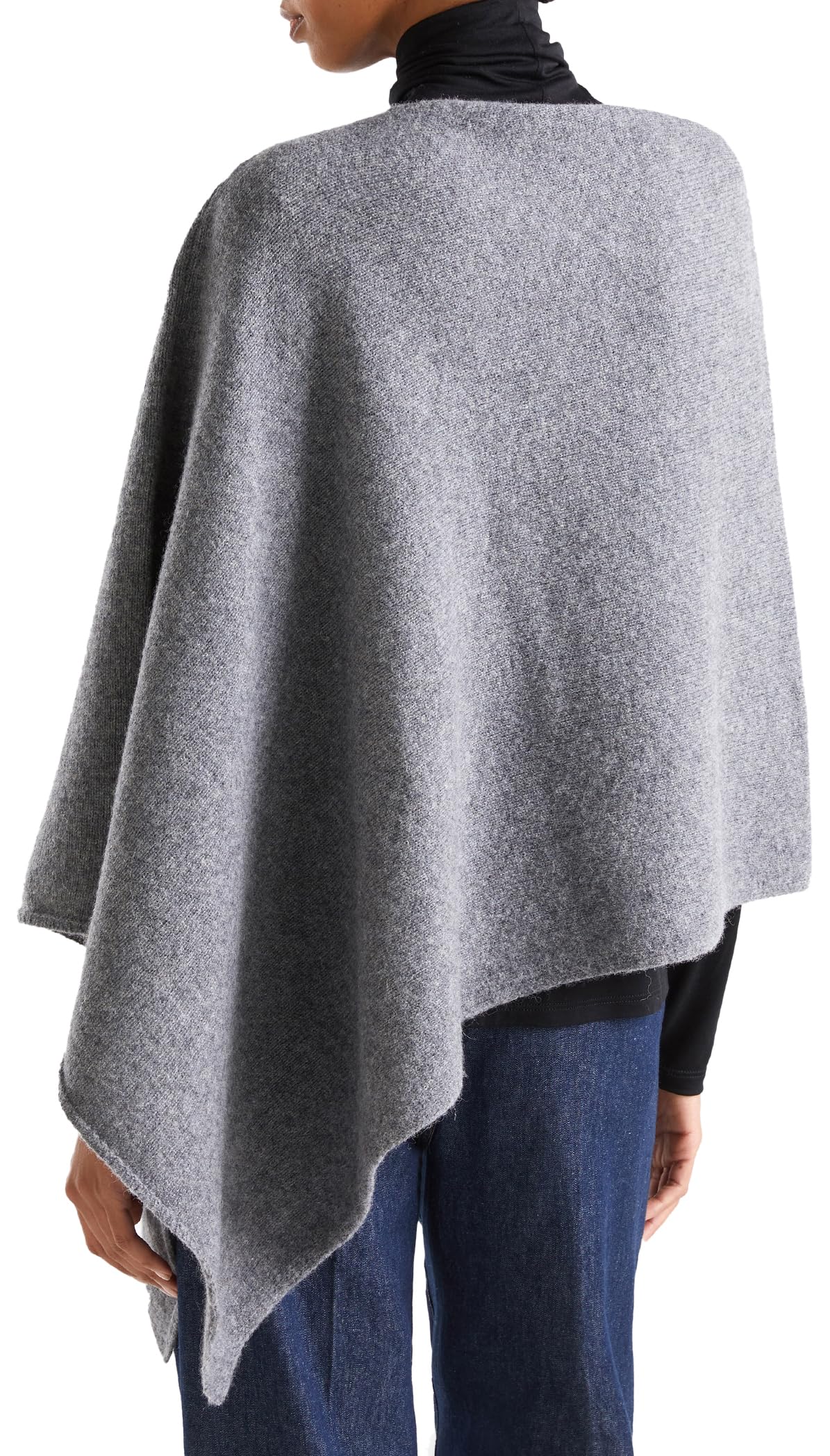 Benetton Mantella Donna Maglieria Leggera Jacquard Fiori