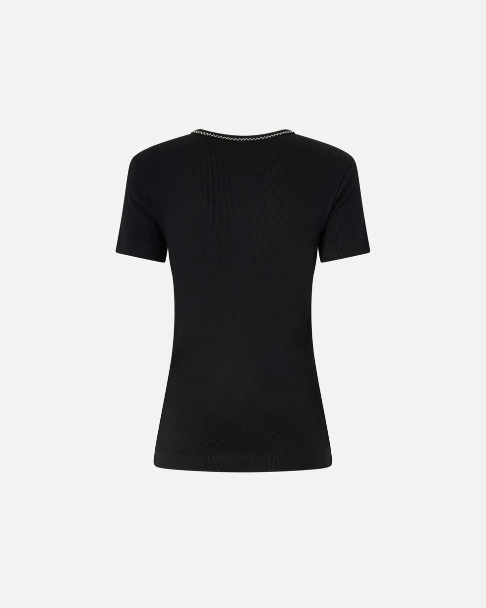 Pinko Brugherio 106815 T-Shirt Donna Nero Cotone