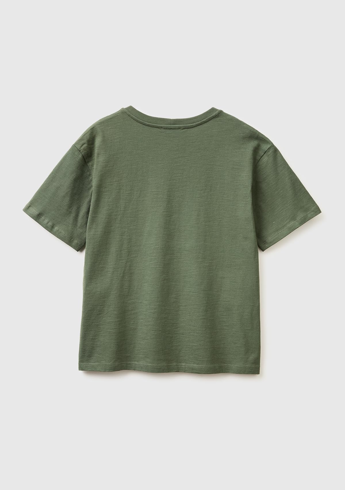 Benetton 3bvxd4020 T-Shirt Donna Scollo V Verde