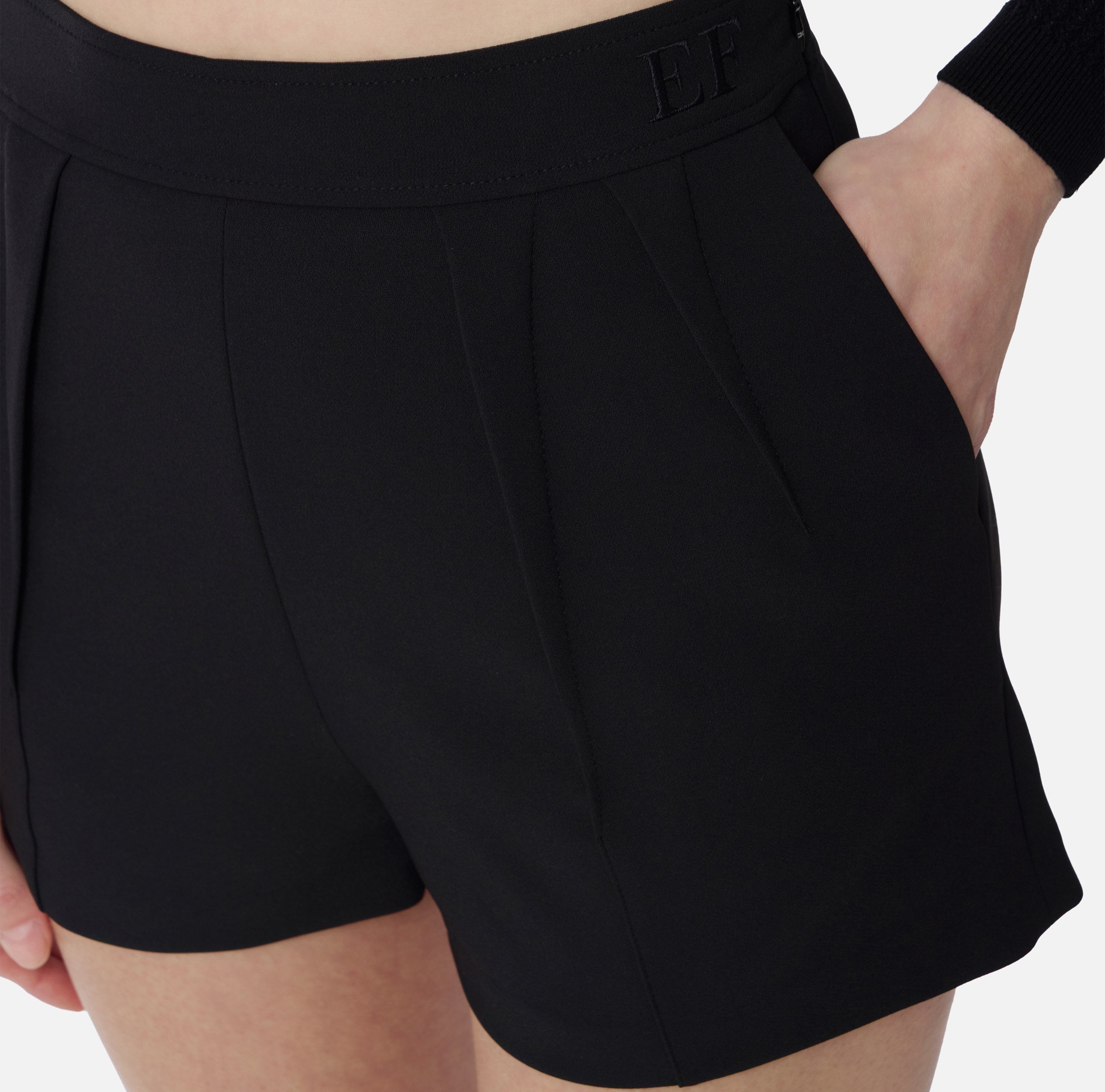 Elisabetta Franchi SH01062E2 shorts donna nero crepe