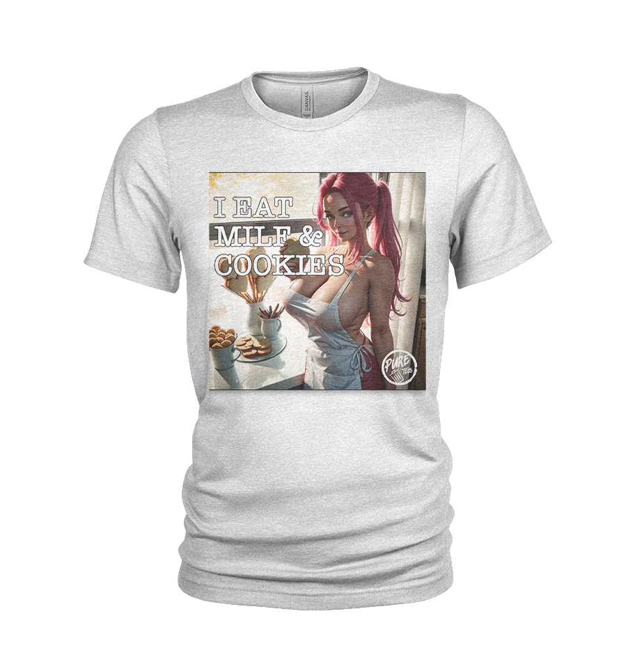 Pure Trash Mens T-Shirts Eat MILF Cookies maglietta Black