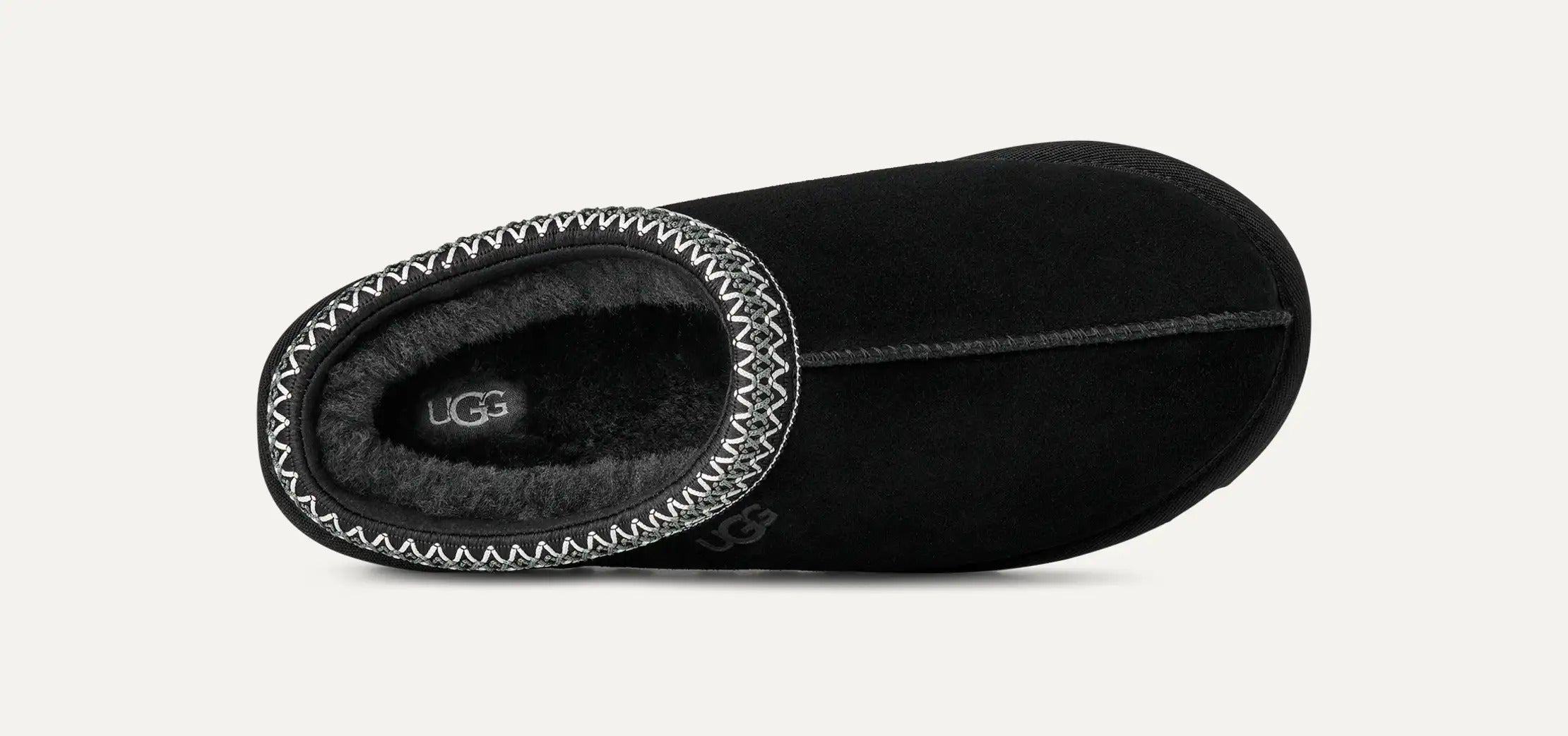 Ugg Tasman II 1174671 Ciabatta Uomo Nera Camoscio