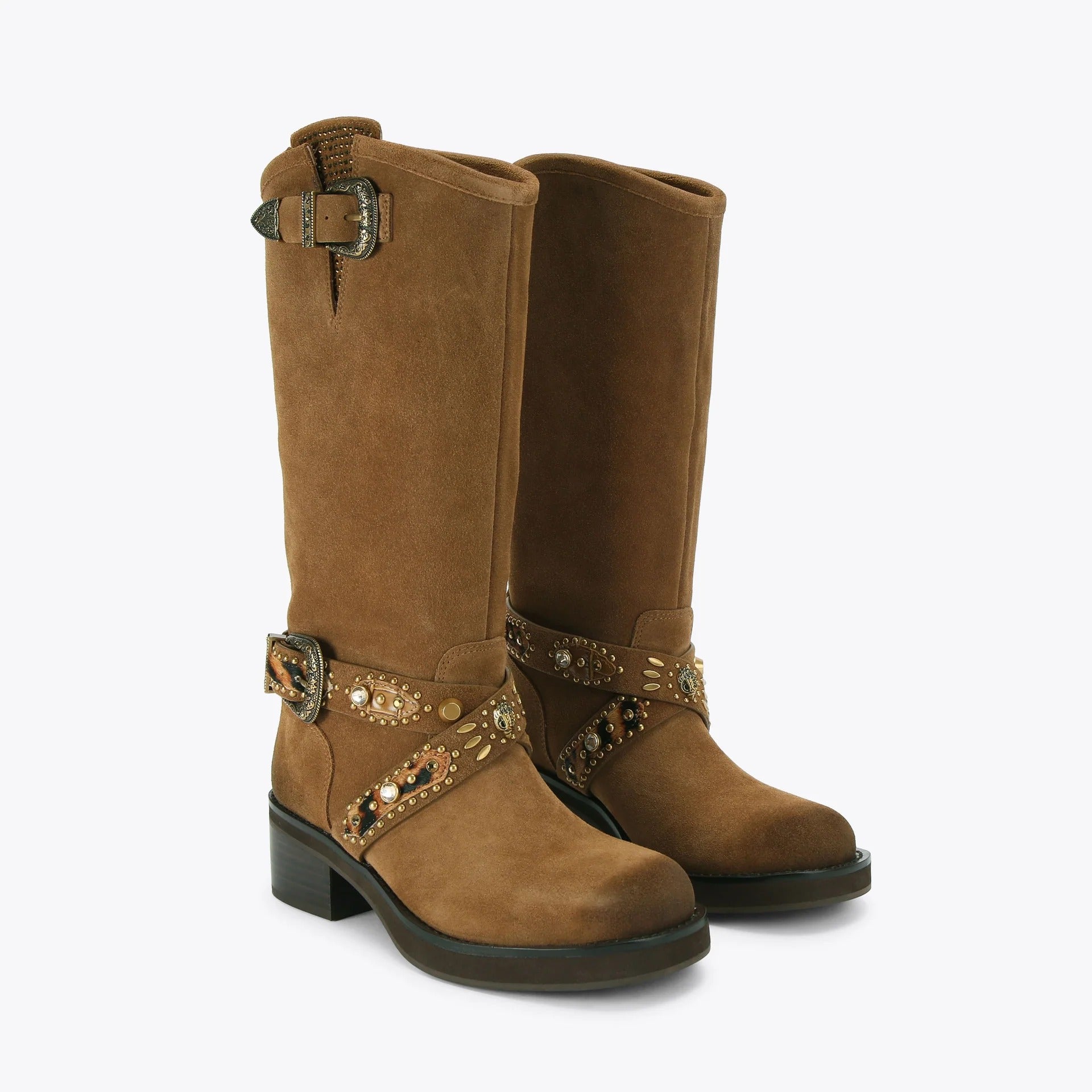 Kurt Geiger Western Mid 5852639209 stivale biker donna Brown